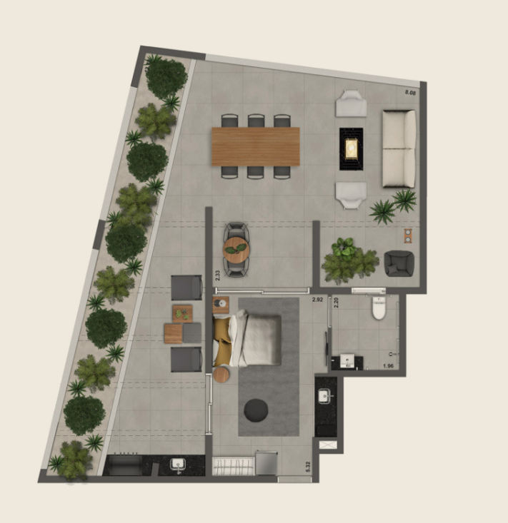 Garden NR – 82m²