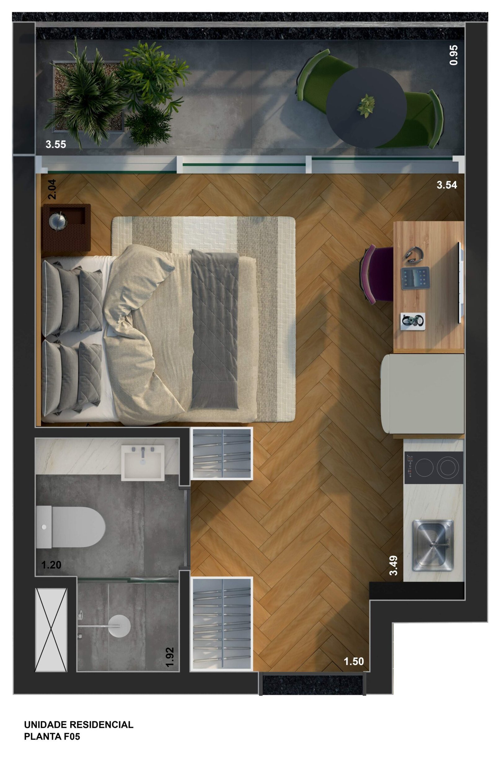 Planta 21 M²
